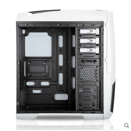 先马机箱 德玛战士 白色台式机电脑主机机箱下置电源 游戏透明大机箱